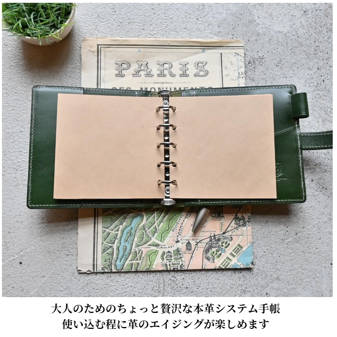 M5スクエア システム手帳 コニャック Amazon.co.jp: BlancCouture システム手帳 革 M5スクエア サイズ